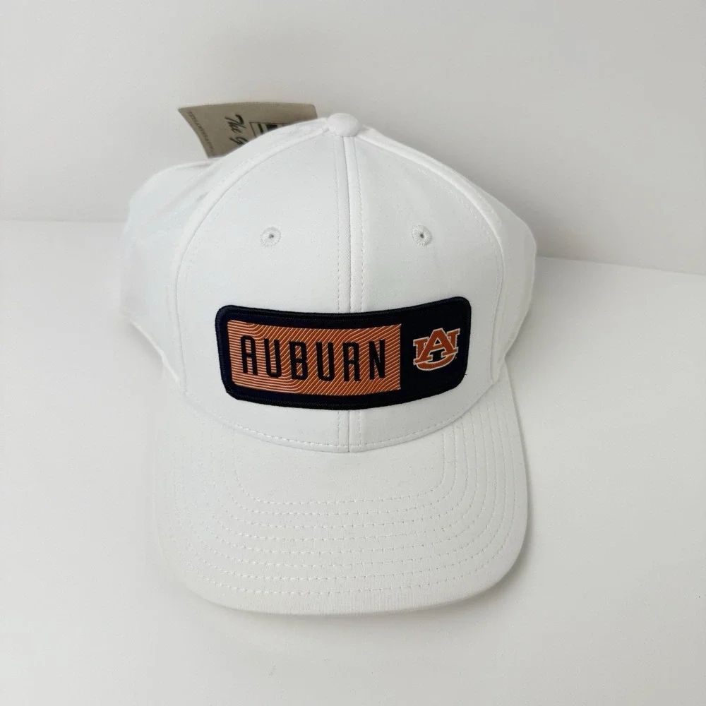 Auburn University Tigers Hat White Strap Back Dad UA Sports NCAA Adjustable Cap